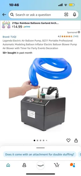 B231 Tuqi Lagenda Electric Air Balloon Pump Portable Professional Automatic