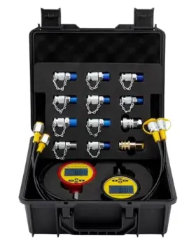 Turnirace 783821404935 Digital Hydraulic Pressure Gauge Kit 10000psi/700bar/70mpa All-in 2 Set