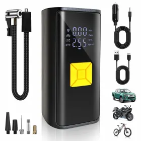 Cqb1018 Tyeloftute Tire Inflator Portable Air Compressor-air Pump Digital Display With Gau Cqb1018 Tyeloftute Tire Inflator Portable Air Compressor-air Pump Digital Display With Gau