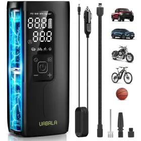 Uabrla 716151945526 Tire Inflator Portable Air Compressor 20000mah And 12v Dc Pump For Car 3x