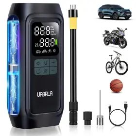 Uabrla 716151945557 Portable Tire Inflator Air Compressor With 20000mah Battery For Fast Inflation