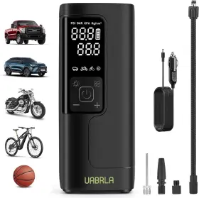 Inflator01 Uabrla Tire Inflator Portable Air Compressor 25000mah And 12v Dc Pump For Car 3x