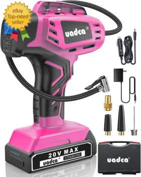 Uadca 313033879803 Tire Inflator Portable Air Compressor 160psi Handheld Pump 20v Rechargeabl