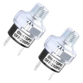 Uasam 744110522372 Air Pressure Switch 170-200 Psi 1/4 Inch Npt Dc 24v/12v Compressor