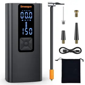 P003 Umaogus Tire Inflator Portable Air Compressor - Rechargeable 12v150 Psi Cordless Smar