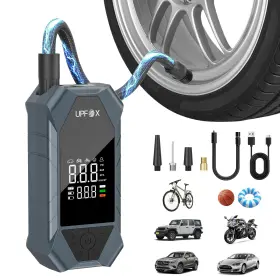 Aci-2 Upfox Tire Inflator Portable Air Compressor - 150psi Fast Pump For Car Tires Wi