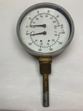 60-260temperature Us Gauge 10-50psi Pressure