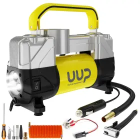 Uup 671716735311 Tire Inflator Air Compressor 150psi 12v Dc Double Cylinders Heavy Duty Portable