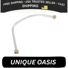 Uxcell 601382895149 G3/8 17.13 Inch Aluminum Air Compressor Exhaust Tube Replacement Silver Tone