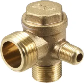 A18121400ux0173 Uxcell Air Compressor Check Valve 3/8gx1/2gxm10 Male Thread 3 Way Pneumatic Ac