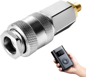 V2ine 313099445424 1pack Tire Inflator Electric Portable Air Compressor Adapter Schrader Valve To 3
