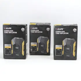 T2222-2 Vaclife Cordless Tire Inflator - Portable Air Compressor Lot Of 3