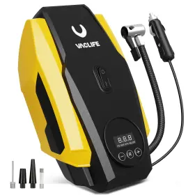 Uscmyp718ye Vaclife Portable Tire Inflator Air Compressor 12v Dc Pump Led Light Car Bike Ball