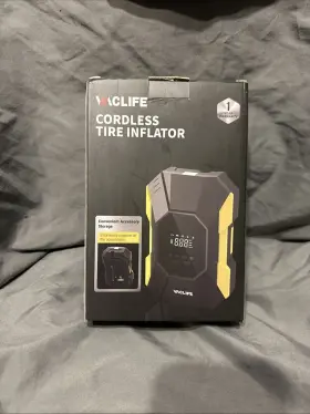 Vl728 Vaclife Tire Inflator Portable Air Compressor - Cordless Rechargeable