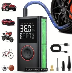 Mt1202008 Vacplus Cordless Tire Inflator Portable Air Compressor