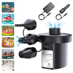Vannpooy 723509585006 Electric Air Pump For Inflatables Portable Car Mattress 11