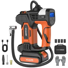 Ct01387 Vcanenergy Tire Inflator Portable Air Compressor 150psi And 20 V Rechargeable Battery Pow