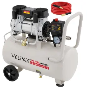 1100 Velpax 717839543195 Ultra Quiet Air Compressor Only 60db 6.4 Gallon Tank Oil-free 6.4gal