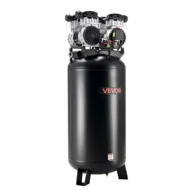 2-1500d-221as Vevor 60 Gallons Heavy-duty Air Compressor 4hp 10scfm At 90psi Oil-free Tank