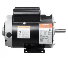 257207 Vevor 3.7hp Air Compressor Motor 3450 Rpm 230v Single Phase Reversible 5/8 Inch Shaft