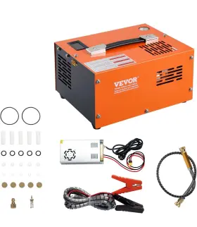 Vevor 744110993394 4500psi Portable Pcp Compressor 12v Dc/110v Ac Airgun Manual-sto