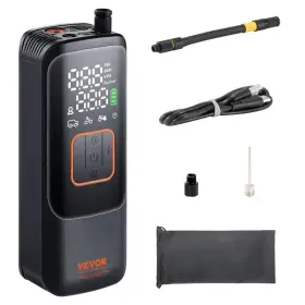 Cdsltcqj22005a79w Vevor Tire Inflator 150 Psi Portable Air Compressor 4000mah Rechargeable Usb Pump