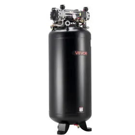 Olf3500-215as-4p-10a300l Vevor 80 Gallons Heavy-duty Air Compressor 5hp 13.5scfm At 90psi Oil-free Tank