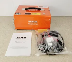 Ss-pac02a Vevor Pcp Air Compressor 4500psi Portable Dc 12v / Ac 120v