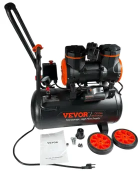 Ws18l900w110v5f9d Vevor Air Compressor 4.8 Gallon 900w 2.2 Cfm 90psi 70 Db Ultra Quiet Oil Free