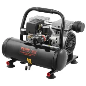 Vevor Wywskyj4l750sr008v1 1 Gal 1hp Air Compressor 120 Psi Oil Free Gas Steel Tank 1.5 Cfm 90