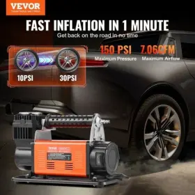 Zxltcqjdg6cf70t9tv1 Vevor 12v Heavy Duty Portable Air Compressor Car Tire Inflator 7.06cfm 150psi