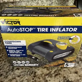 16030-8 Victor Autostop Tire Pump Vehicle Tires Lighted Display 5 Min Fill Time Cr1