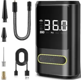 Atj-8466 Vida Lite Portable Car Tire Air Pump Digital Display Wireless Electric