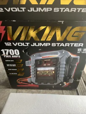 57085 Viking Jump Starter Plus Air Compressor 12v 1700 Peak Amps New Opened Box
