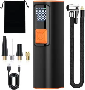 Vonaural-tireinflator-1-blk Vonaural Tire Inflator Portable Air Compressor 150psi Pump - Scratch And Dent