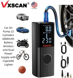 Hkld21-1 Vxscan Car And Ballair Pump With 2-in-1 Wireless Cigarette Lighter Power Supply