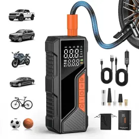 57463521 Walklink Tire Inflator Portable Air Compressor 3-in-1 With Power Bank &
