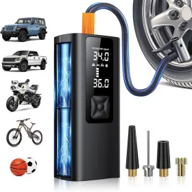 Bp003a Wellform Tire Inflator Portable Air Compressor 150 Psi And 3x Faster Cordless Pump