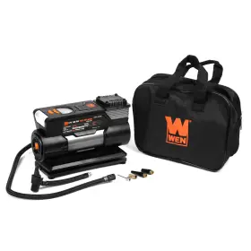 Wen 711181745955 Portable Air Compressor And Tire Inflator With Carrying Case 12v