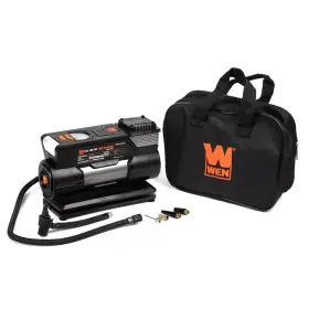 Aa2230 Wen 12v 100 Psi 1.25 Cfm Portable Air Compressor/tire Inflator With Case