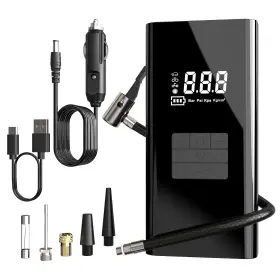Whatatool 717021544924 Cordless Tire Inflator Portable Air Compressor For Car Tires 150 Psi Recharg