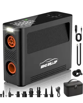 1479 Windgallop Paddle Board Pump Tire Inflator Portable Air Compressor 150psi 4x Faster