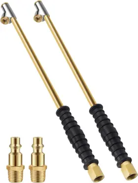 Fy-1952c-38-g-2p Wncgc 14.9 Inch Extended Reach Dual Head Air Chuck 2 Pack 2-way Connection 1/4 Fnpt Clos