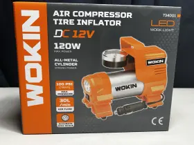 Wokin 734001 Aire Compressor Tire Inflator Dc 12v 120w