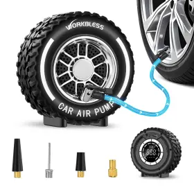 Awork000444250220 Workbless 150 Psi Tire Inflator Portable Air Compressor Cordless 6000mah And 12v Dc