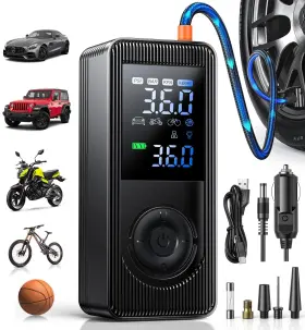 Xeitin 640486263560 Tire Inflator Portable Air Compressor - 160psi Fast Inflation Rechargeable Ba