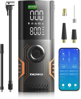Xmuniha 850076587321 Tire Inflator Portable Air Compressor - Smart App Control Bike Pump All-in-one