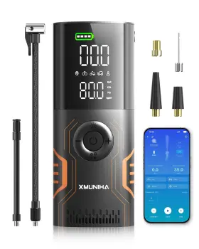 Hx02 Xmuniha Tire Inflator Portable Air Compressor - Smart App Control Bike Pump All-in-o