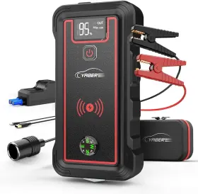 3500a Yaber Yr800 Jump Starter With 10w Wireless Charger 23800mah Portable Car