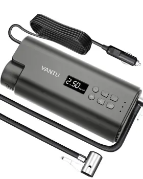 Yantu 756524735026 Portable Air Compressor Tire Inflator Wired Electric Pressure Car Pump